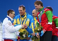 Паралимпийские игры. Церемония награждения победителей в стартах, прошедших 11 марта 2014 года