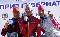 Дарья Виролайнен, Дарья Домрачева и Кайса Мякяряйнен. Фото Виктории ЮЩЕНКО